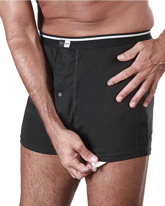 CUI Ostomy Cotton High Waist Mens Boxers with Pocket