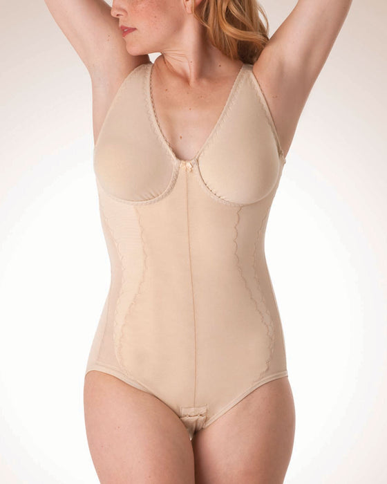 Design Veronique Mid Body Support with Wireless Contouring Bra Featuring Self-Adjusting Cups