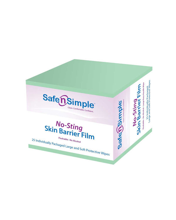 Safe n Simple No-Sting Skin Barrier Film Wipes