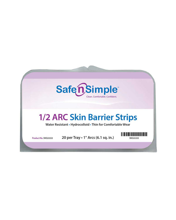 Safe n Simple Skin Barrier Half Circle 1" Width (20/Package)